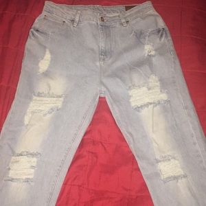 ASOS Heavy ripped jeans